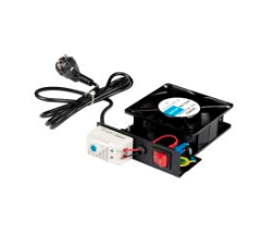 Lande 1'Li Fan Modülü Termostatlı RAL 9005 Siyah LN-FAN-BB-1FPT-BL